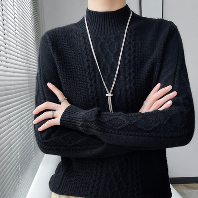 Picture of Autumn and Winter 2024 New Thickeneded Knitwear Women's Round Neck Inner Bottoming Knitwear Warm and Stylish Top