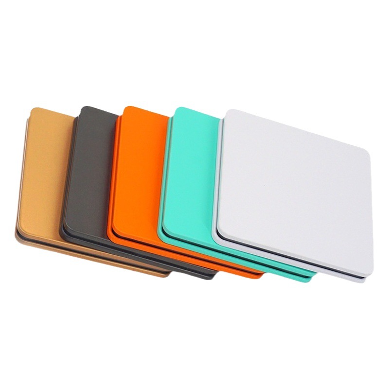 Portable square inkpad iron box Fuding white tea biscuit box tinplate can old white tea square iron box