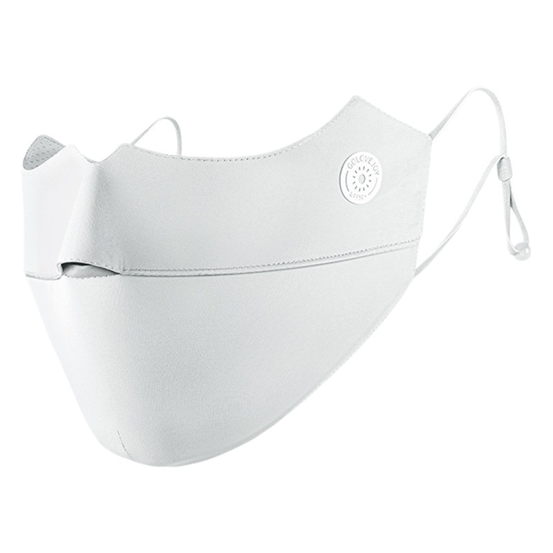 Summer Ice Silk Sunscreen Full Face Women's Washable Sunshade Eye Angle Face Cover UV Mask XKZ50