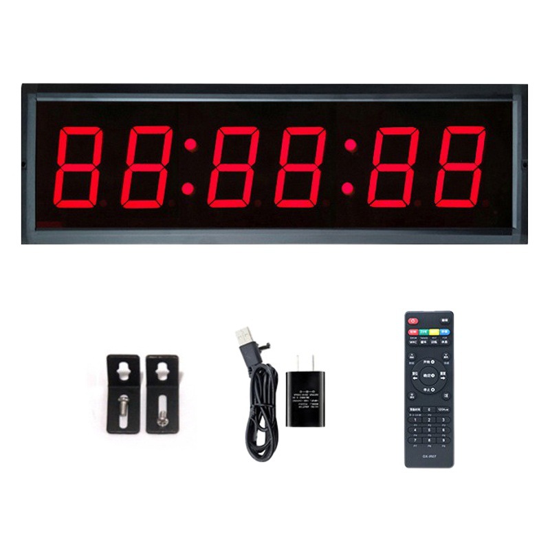 Ganxin Multifunctional Event LED Competition Timer Simple Hospital Wall Clock Meeting Double-sided Electronic Timer