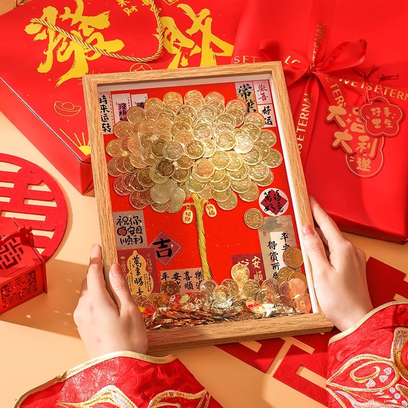 Fortune Tree Photo Frame diy Material Package Copper Fifty-Corner Handmade Photo Frame Decoration Room Painting Opening Birthday Gift