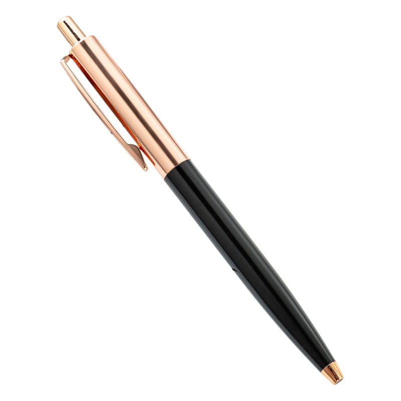 Press ballpoint pen wholesale creative simple student writing advertising gift pen laser logo multi-color metal pen