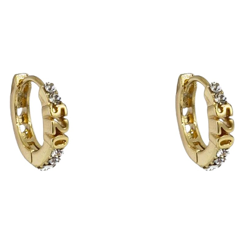 European and American Light Luxury Geometric Love Pearl Earrings Cold Metal Style Irregular Ear Buckle Hollow-out Diamond Earrings for Women