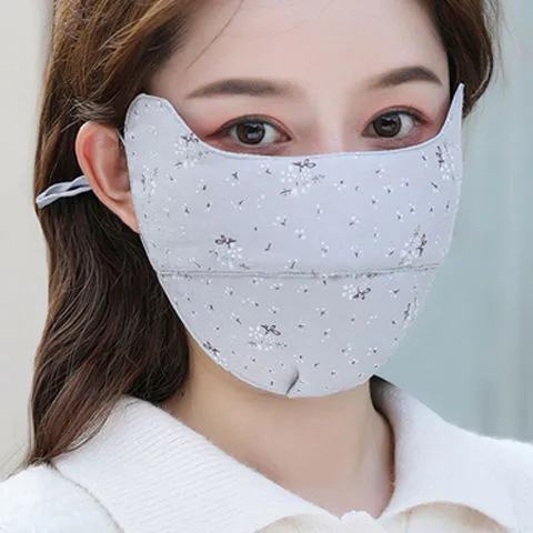 Picture of Women's warm winter cotton thickened extra large adult cold-proof dustproof breathable washable cycling all-inclusive mask