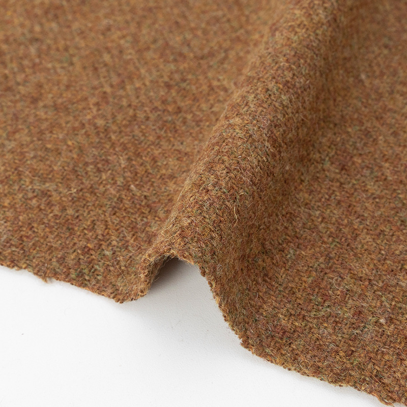 Picture of Foreign trade all-wool walking ring spinning tweed fabric 480 g/m coat coat wool double-sided tweed fabric wholesale