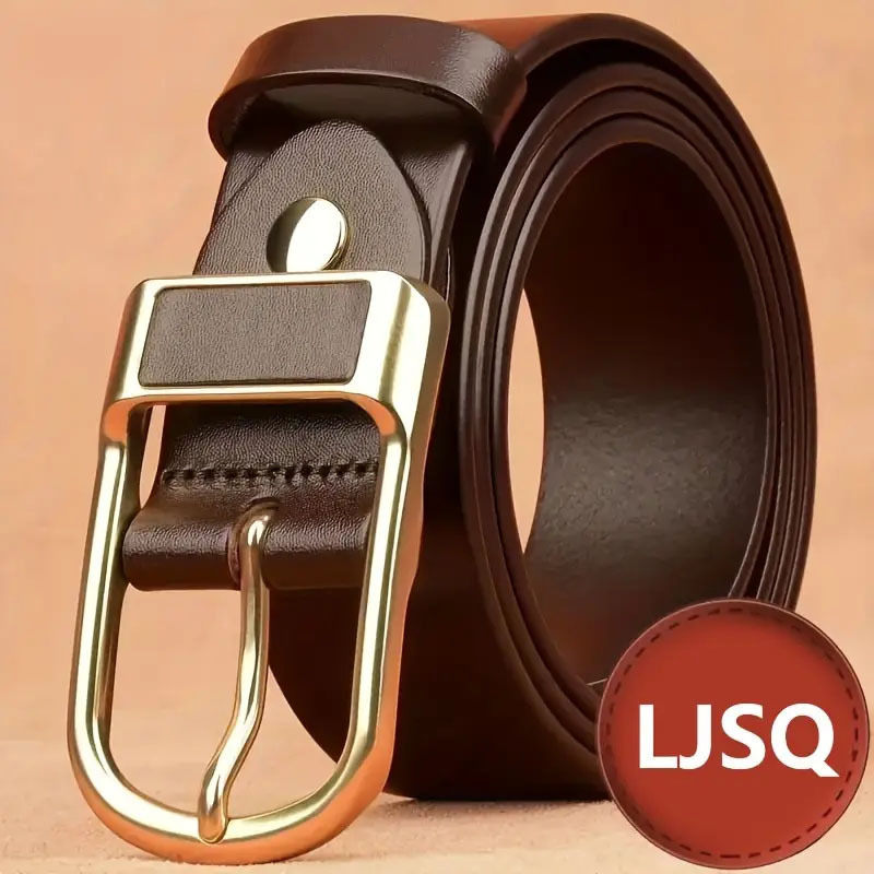 Cross-border supply men's belt leisure pin buckle belt retro trend Denim soft leather men's belt manufacturers