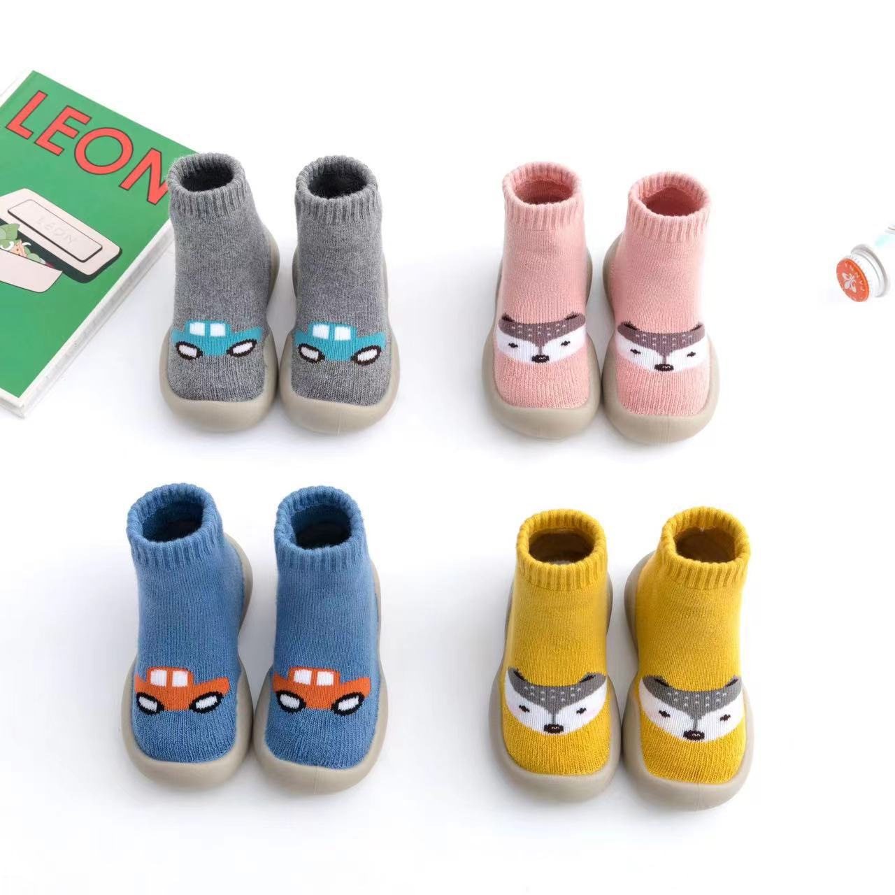 Picture of Baby Toddler Shoes Soft Sole Non-slip Spring Autumn and Winter Baby Socks Shoes Indoor Walking Early Education Breathable Shoes for Infants