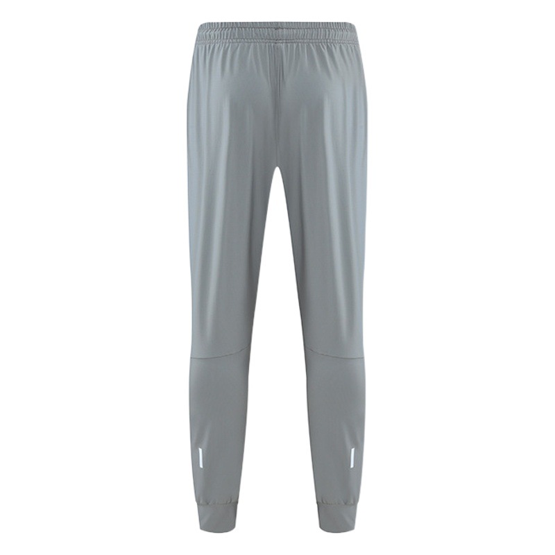 Summer Quick-drying Sports Pants Men's Ice Silk Breathable Running Training Fitness Pants Night Running Reflective Leg-closed Pants