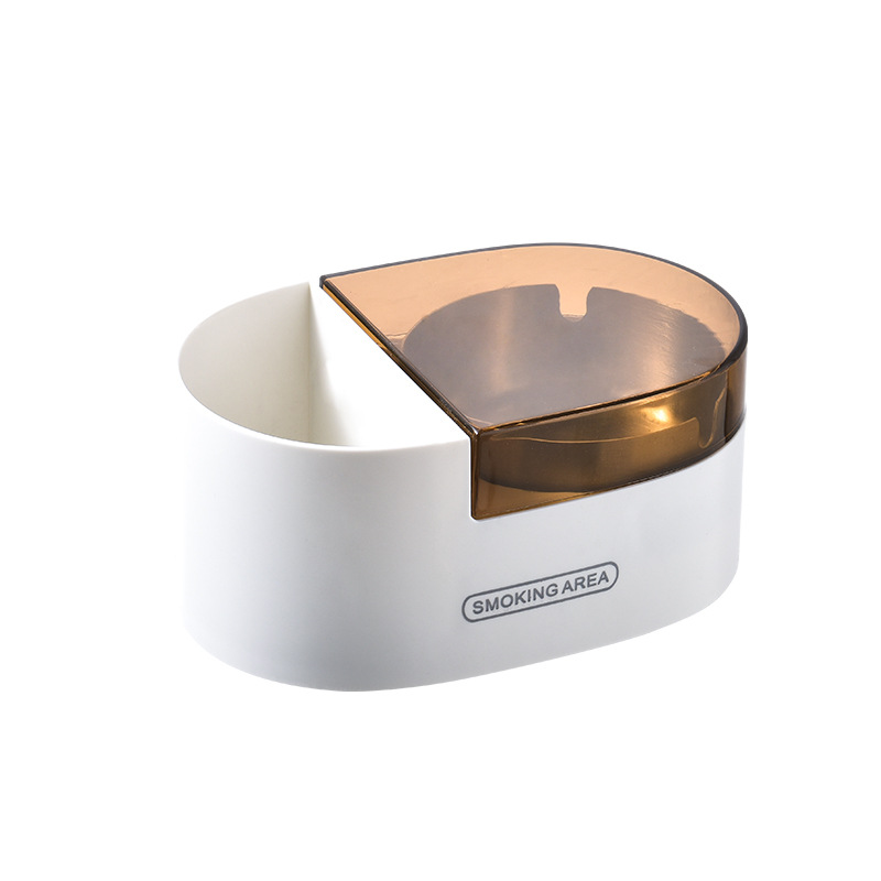 Picture of Ashtray Household Toilet Toilet Toilet Storage Box Creative Personality Trend Stainless Steel Non-perforated Wall Ashtray