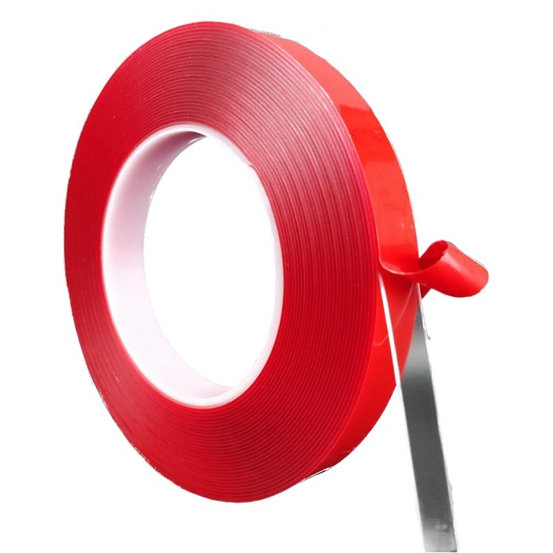 3 meters 10 meters 33 meters long red film transparent acrylic double-sided tape strong high viscosity waterproof car double-sided tape 0.8MM
