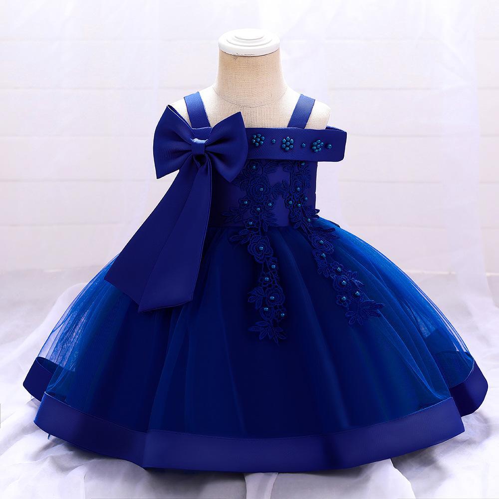 Picture of Amazon's Best-Selling Girls' Dress Suspender Children's Dress Beaded Embroidered Princess Dress Mesh Dress Summer New Style