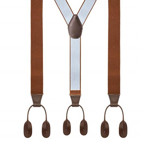 Picture of Cross-border e-commerce men's suspender cowhide 32-color button adult suspender men's suspender adult suspender