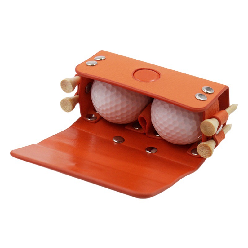 Ready Stock Leather Golf Storage Leather Box Waist Bag Golf Sports Accessories Storage Box Storage Bag