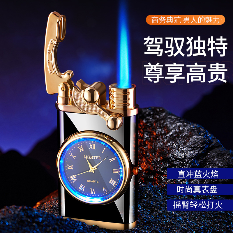 Picture of Personalized cross-border multifunctional electronic watch cigarette lighter one-in-one multi-purpose Internet celebrity men's gift lighter
