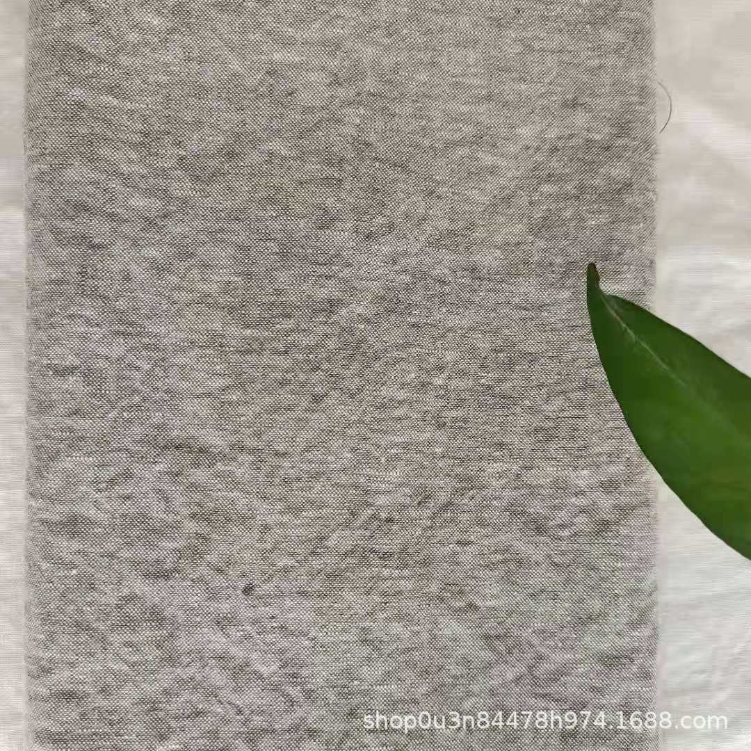 Picture of French Heavy Cloth 300GSM Light Gray Yarn-dyed Curtain Cloth Encrypted Pure Linen Extra Wide 290CM Wash Cloth