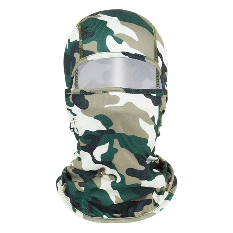 Hiking Mountaineering Sun Protection Balaclava Hat Sweat Absorbing Moisture Mask Camouflage Headgear Outdoor Riding Mask