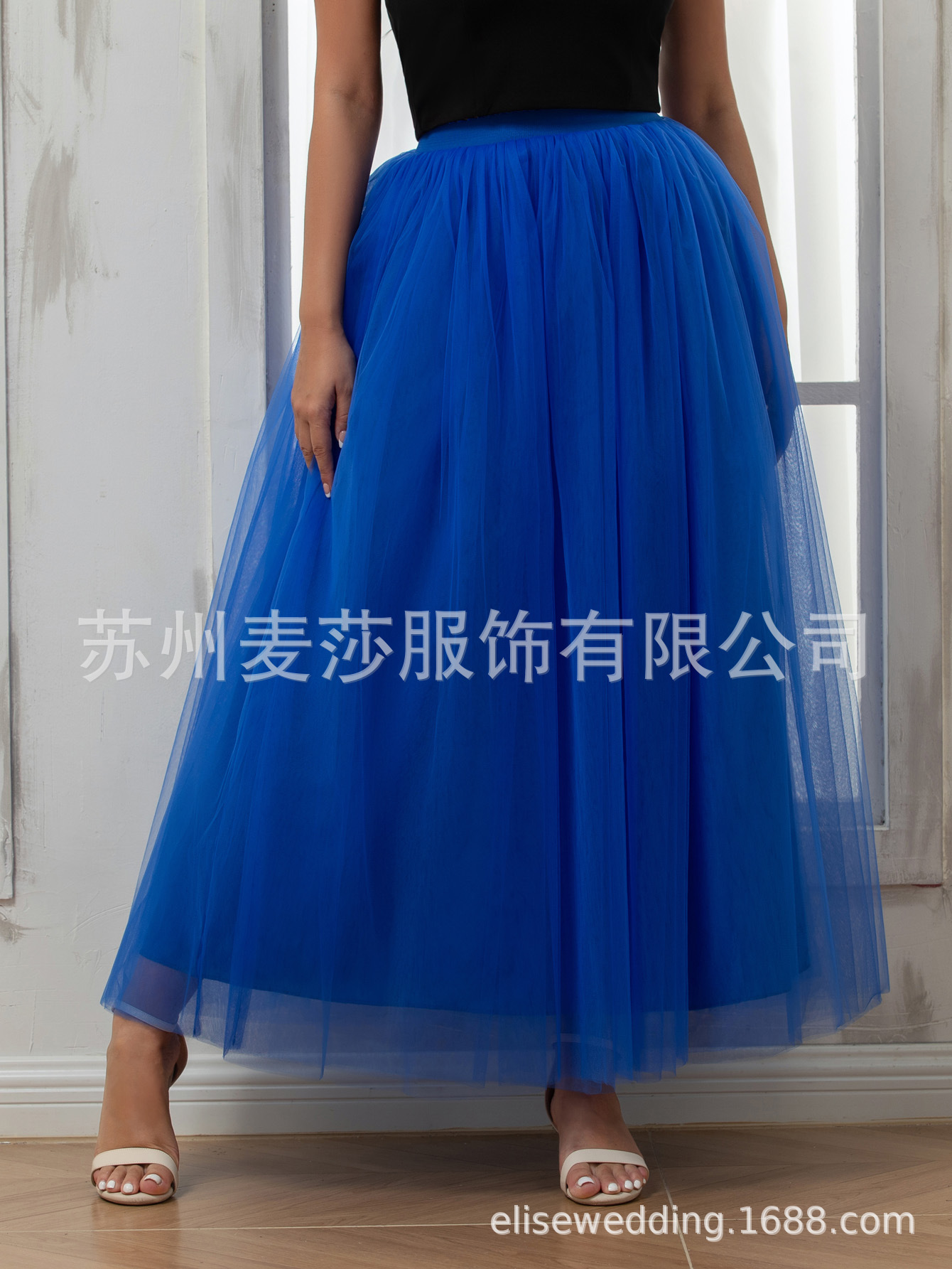 Picture of 1m Long Gauze Skirt High Waist Mesh Skirt Tulle Lolita Lolita Skirt Support Soft Gauze Export Amazon