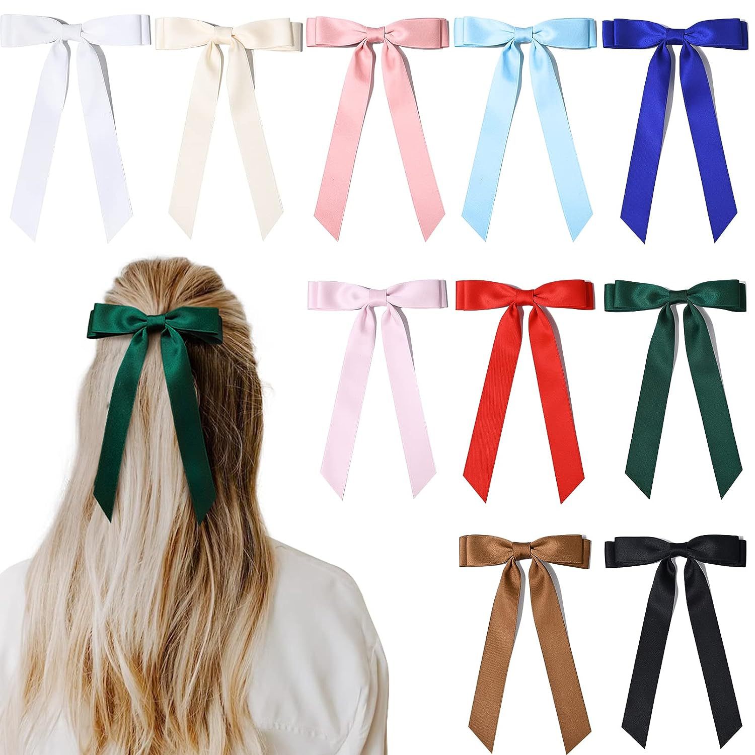 Sweet ballet style ribbon double-layer bow hairpin temperament Princess new hair accessories headdress Amazon hot