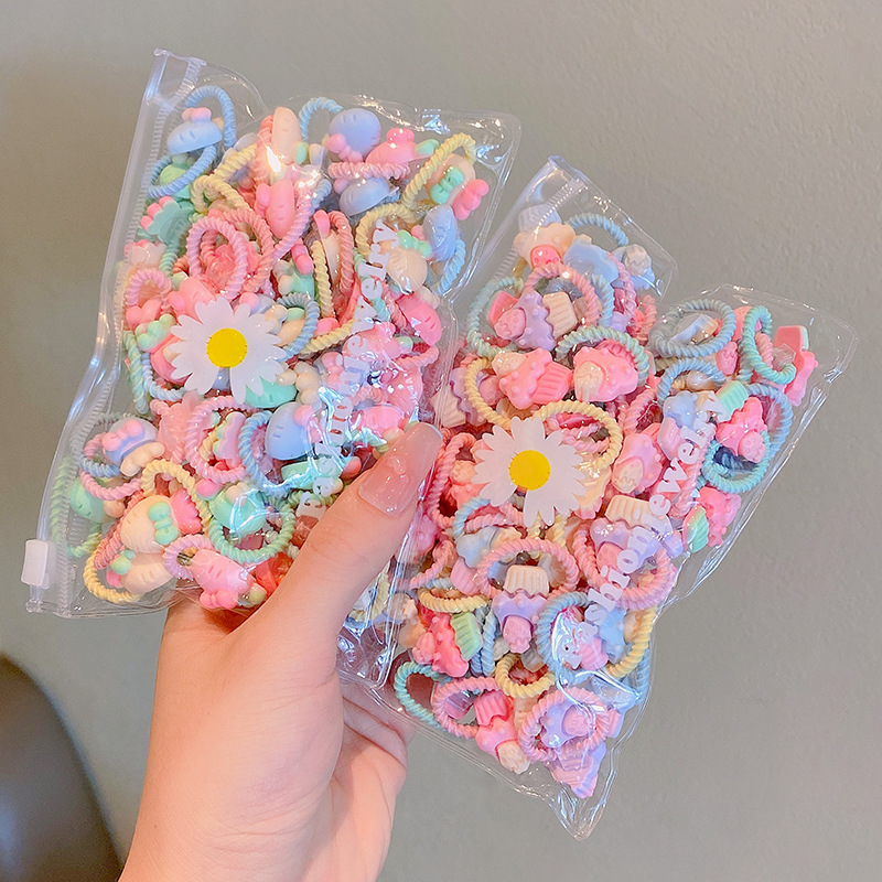 Picture of Children's rubber band does not hurt hair, good elasticity, Girl's rubber band, baby's hair rope, small size tie hair, hair ring, hair accessories
