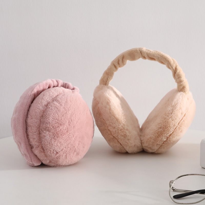 Picture of Korean Style Earmuffs Portable Foldable Hamburger Earmmuffs for Men and Women Winter Warm Earmmuffs Cold-proof Anti-freezing Ear Warming