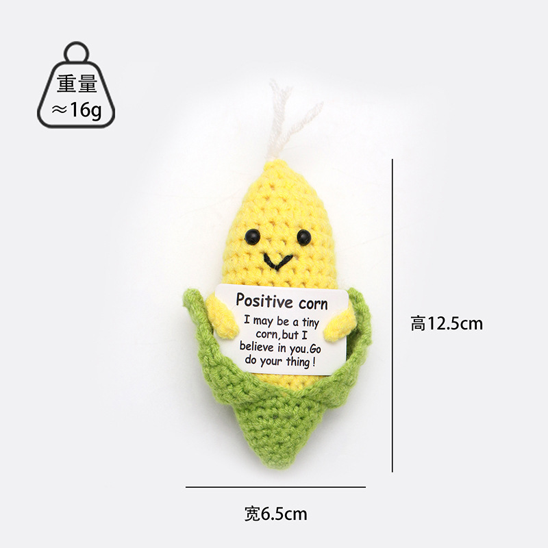 Picture of Cross-Border Hot-Selling Wool Crochet Positive Energy Potato Knitted Wool Cucumber Positive Energy Wool Crocheted Doll Finished Product