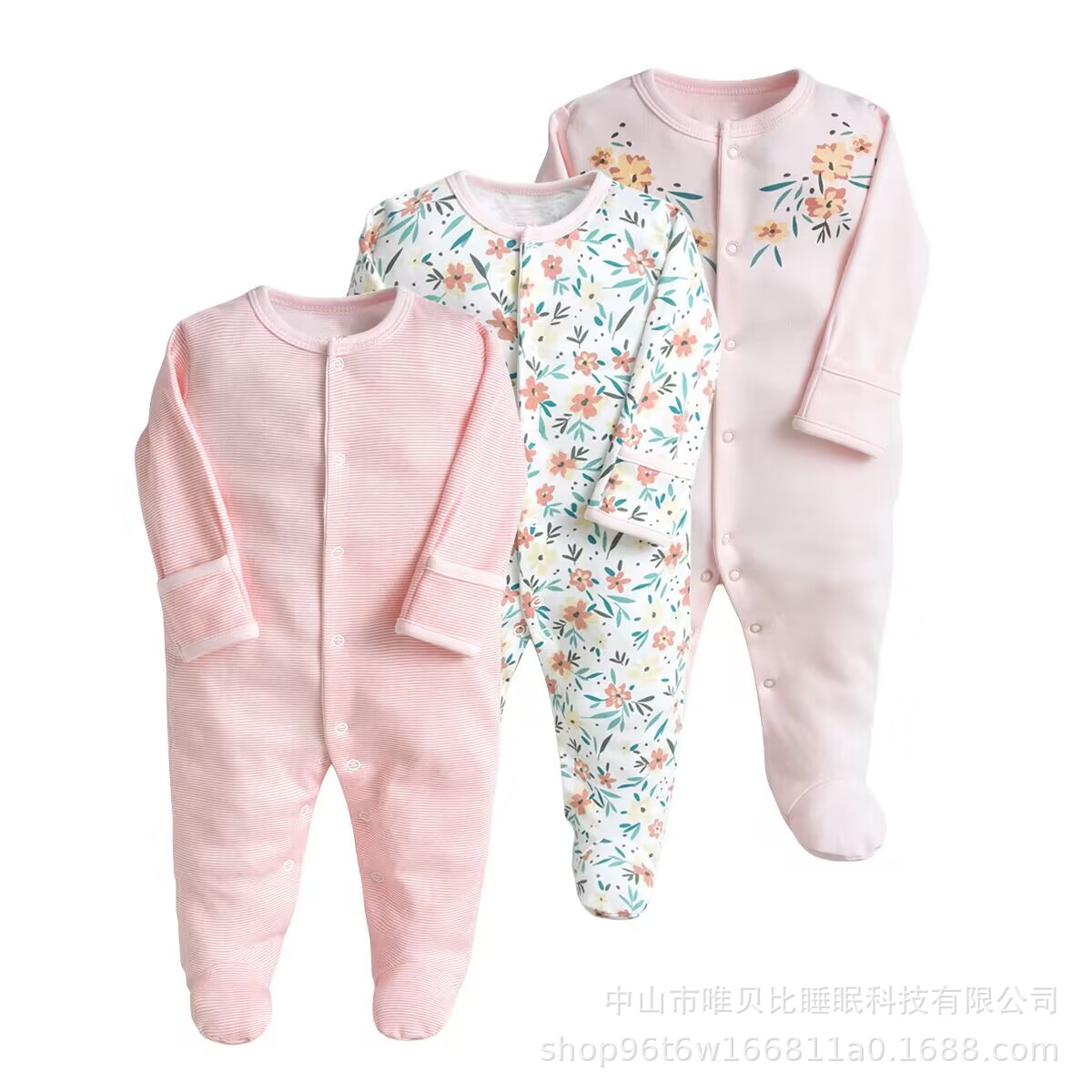Picture of Baby's jumpsuit spring, summer, autumn and winter 0-12 months newborn's pure cotton Harbin clothes baby's base long crawling clothes