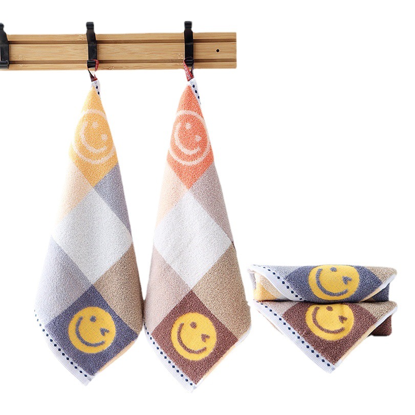 Picture of Cotton Hangable Small Square Household Hand Wipe Face Wipe Cotton Face Towel Soft Absorbent No Hair Drop Unisex