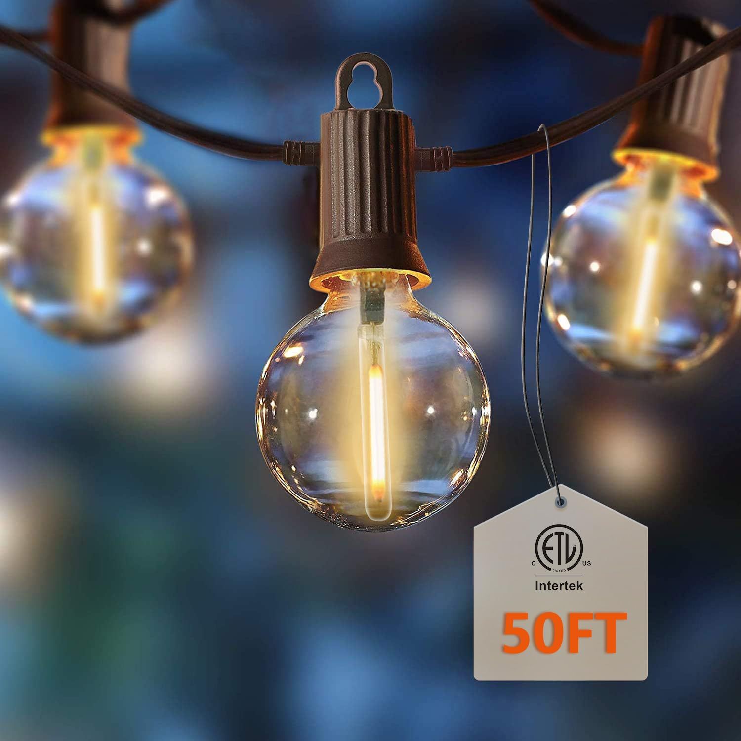 Cross-border outdoor outdoor dedicated LED waterproof light string IP68 grade G40 camping courtyard garden balcony atmosphere light