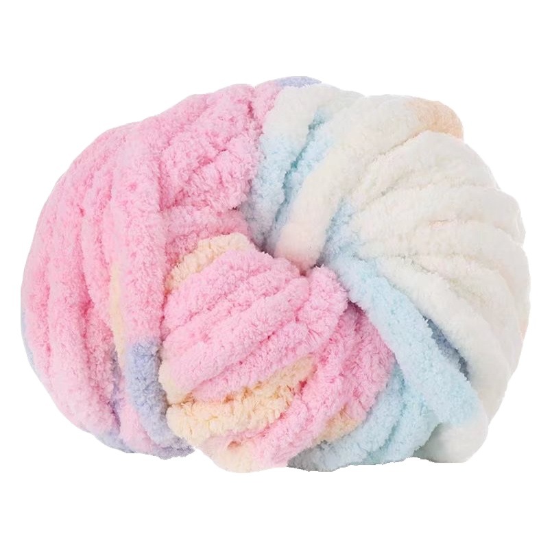 Super thick ice thread sausage yarn hand-woven scarf line cushion milk cotton wool wholesale hand-woven material bag