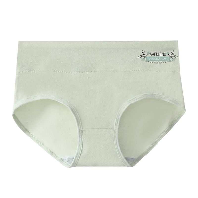 Picture of Japanese Style Women's Pure Cotton Printed Large Size 7A Seamless Antibacterial Tummy Control Cute Girl Triangle Student Panties