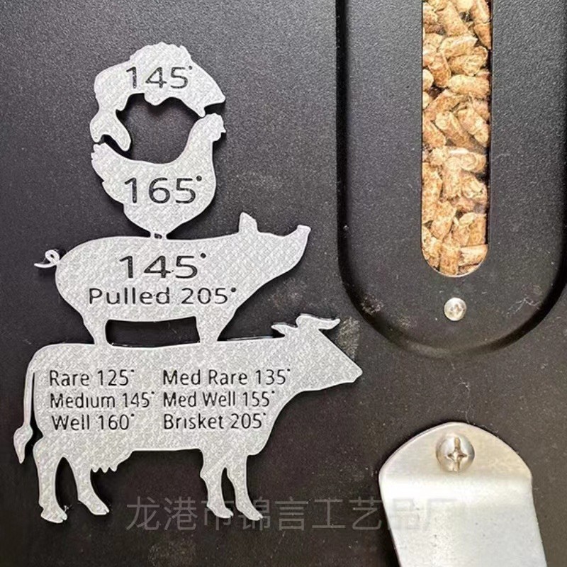 Cross-border new meat temperature guide BBQ Gift Men Grilling Party creative cooking meat map