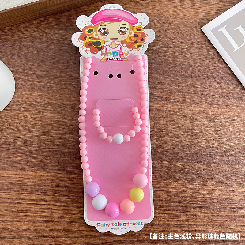 Picture of Children's jewelry baby cartoon cute fruit pendant bracelet suit birthday gift box in stock wholesale