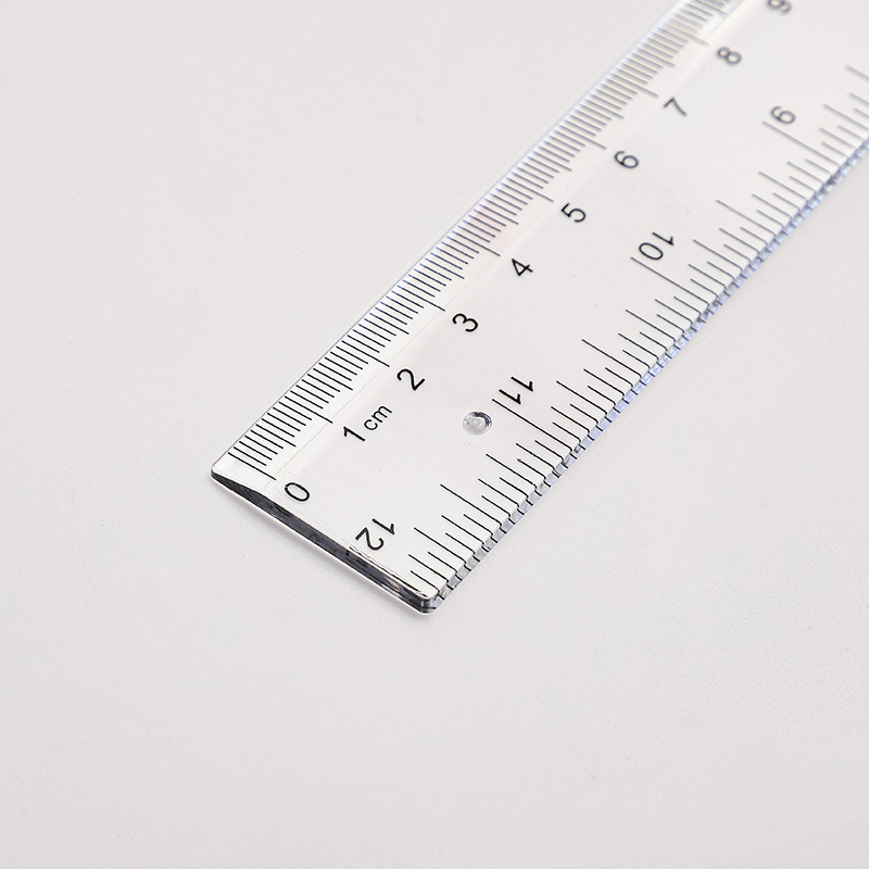 Picture of 30cm Plastic Ruler 21.5cm Cm Straight Ruler Transparent Advertising logo
