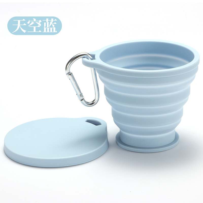 Picture of Silicone Foldable Cup, Large Diameter 320ml, Round Portable Cup, Factory Direct Sales Silicone Foldable Cup