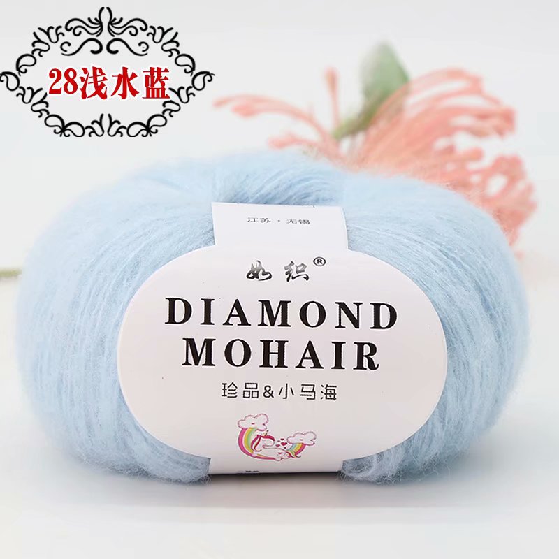 Picture of Mohair wool hand-woven diy woven shoes wool group Crochet thread baby wool fabric factory wholesale