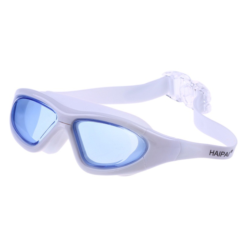 HD Large Frame Swimming Goggles Men's and Women's Flat Swimming Goggles Swimming Eye Protection Anti-fog Diving Racing Swimming Goggles