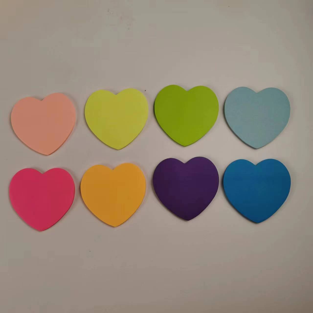 Cute solid color sticky note special-shaped note book can carry love message stickers can tear n times stickers