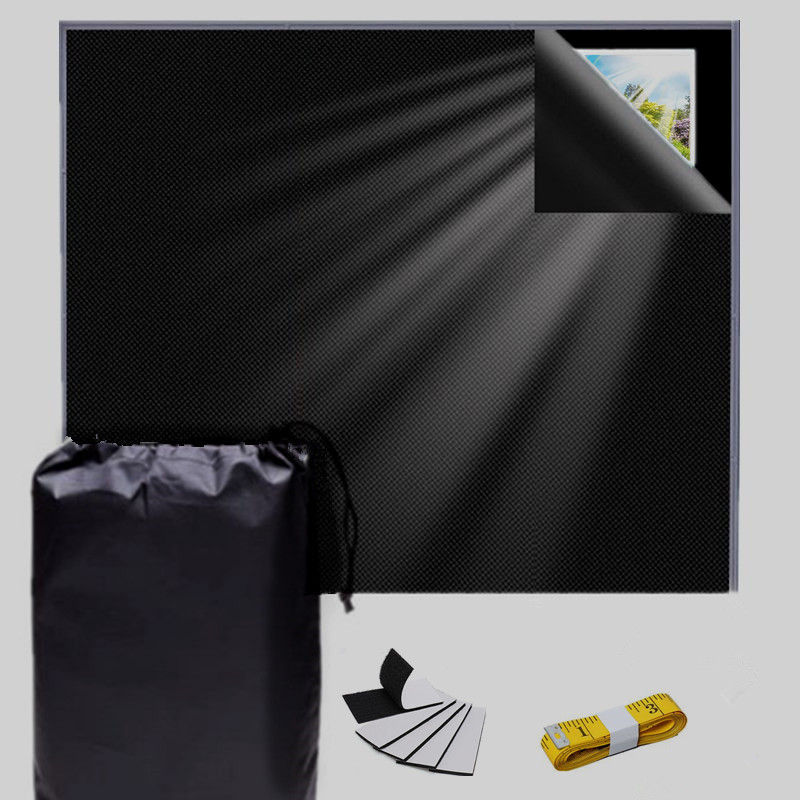 Picture of Amazon 420D Oxford Cloth Full Shading Curtain Portable Shading Curtain Sunscreen Diy Cutting Shading Curtain