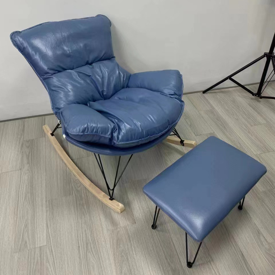 Picture of Leisure Rocking Chair Lazy Sofa Chair Balcony Nap Lobster Chair Technology Cloth Living Room Recliner Single Rocking Chair Home