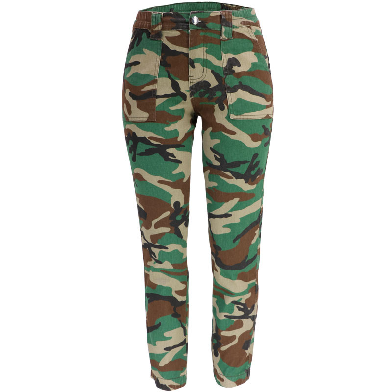 Picture of 2025 Autumn and Winter European and American Cross-Border New Women's Camouflage Workwear Hip-Hop Casual Pants Street Loose Denim Pants