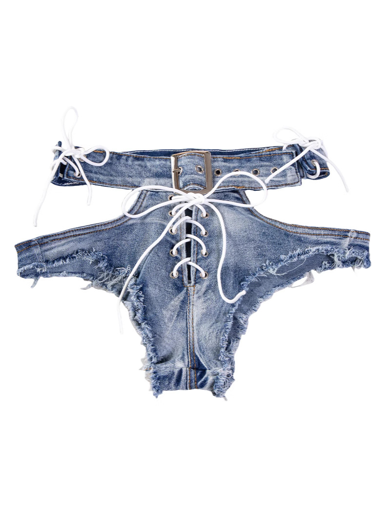 9035 # 2024 New Sexy European and American Amazon Raw Edge High Waist Tight Sexy Jeans Denim Shorts for Women