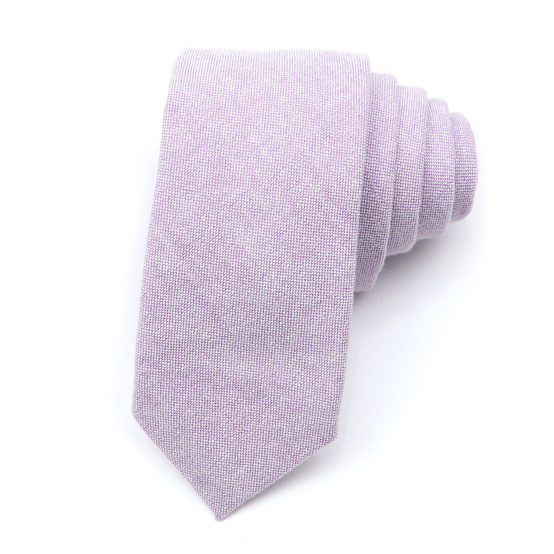 Picture of Cotton and linen tie men's tie casual fashion tie 18 color 6cm ultra narrow tie spot