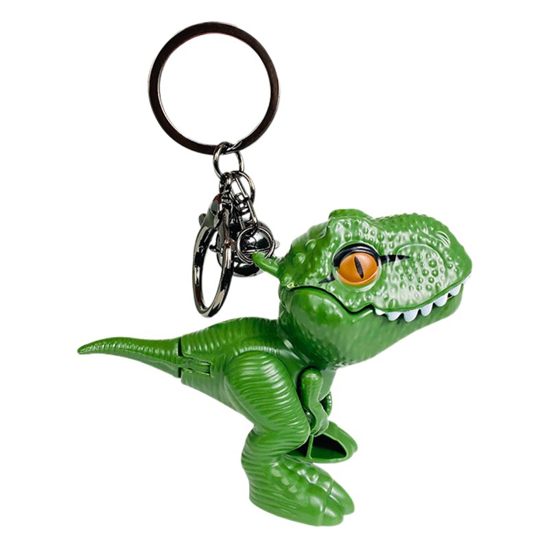 Net red Tyrannosaurus Rex bite toy keychain creative dinosaur doll couple schoolbag pendant small gift wholesale