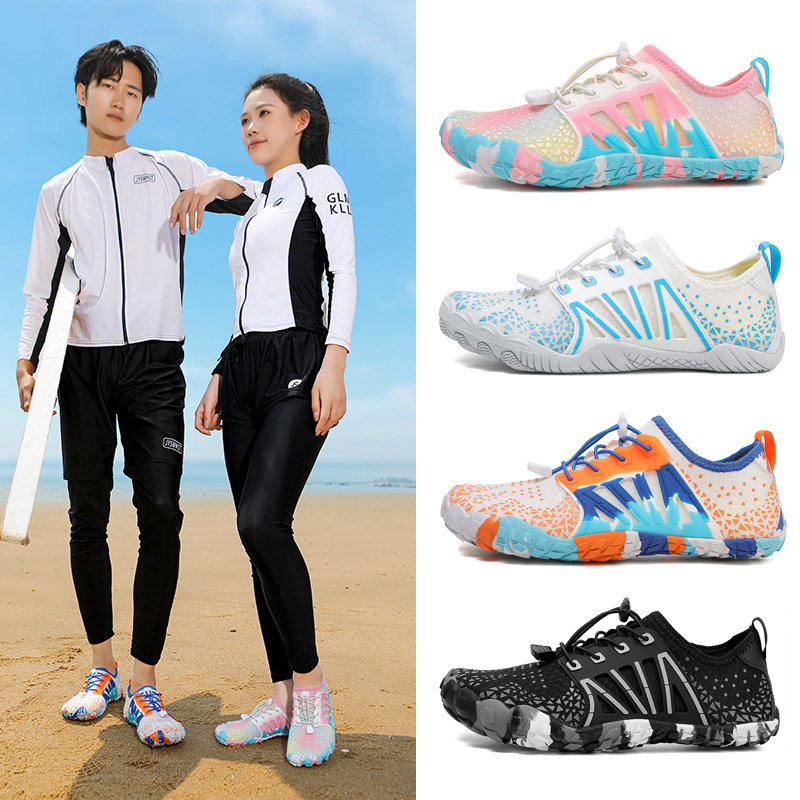 Cross-Border New Outdoor River Tracing Shoes for Couples Indoor Yoga Fitness Shoes Beach Swimming Wading Shoes Mountaineering Five-Finger Shoes