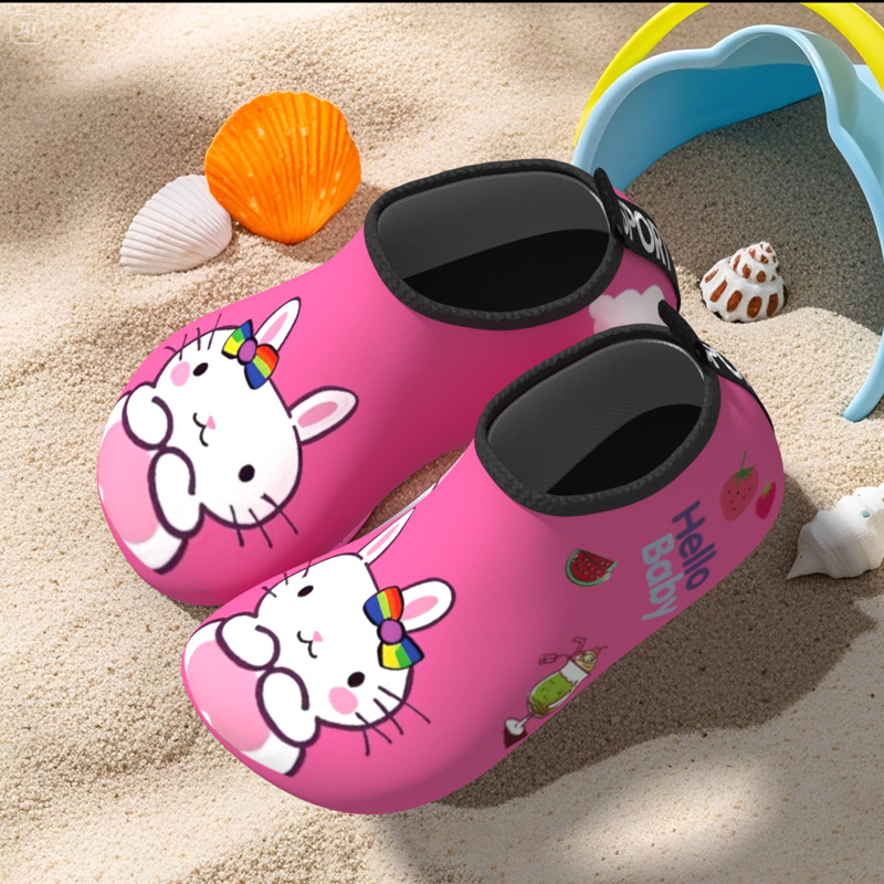 Picture of Children's beach shoes, non-slip soft-soled diving, snorkeling, swimming shoes, baby and baby water park shoes, sea rush and wading shoes