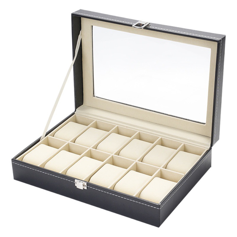 Leather Watch Box Watch Storage Box Watch Display Box Family Decoration Stall Display Box Exquisite Simple Gift Box