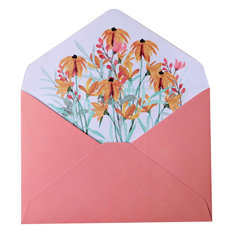 Picture of Wedding Letter Paper Set Invitation Letter A5 Handwritten Love Letter Paper Spring Flower Opening Letter Paper High-End