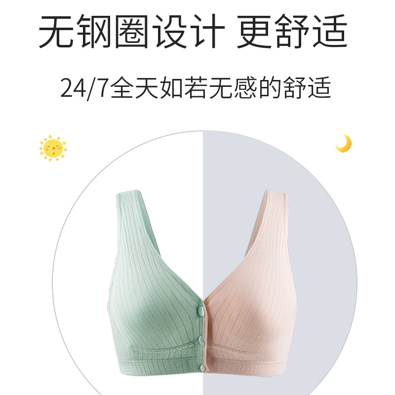 Picture of Nursing Bra Vest-Style Maternity Underwear Comfortable Breastfeeding Bra Plus Size Pregnancy Postpartum Push-Up Thin Style