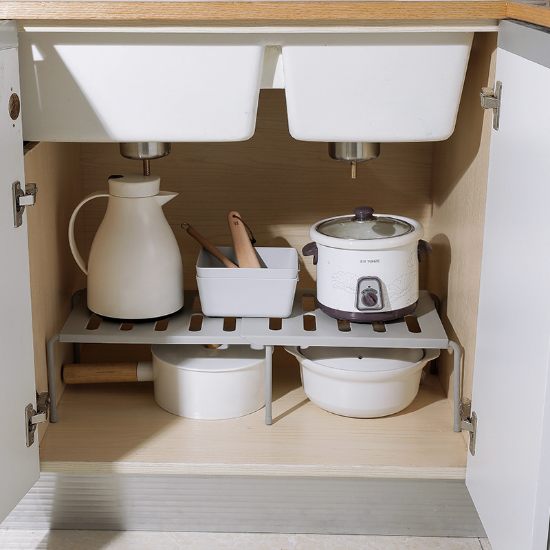 Layered Shoe Rack Kitchen Space-saving Storage Rack Household Living Room Dormitory Plastic Shoes Slippers Storage Rack