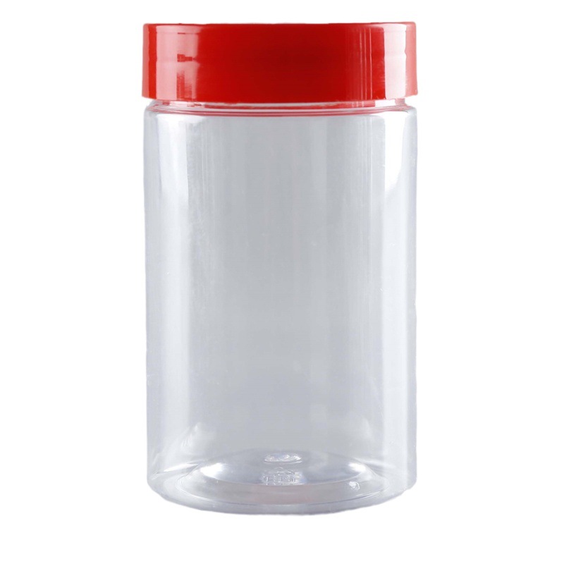 Manufacturer 65-Port Transparent Plastic Jar Pet65 Caliber Scented Tea Nut Packaging Bottle 65*100 Sealed Storage Jar